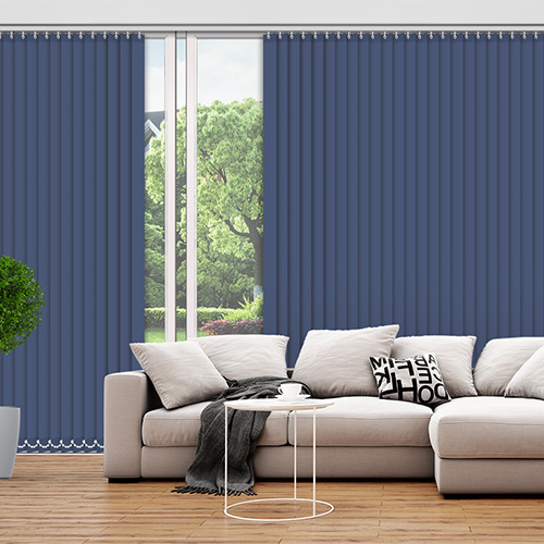 Polaris Navy 89mm Blackout Lifestyle Vertical blinds