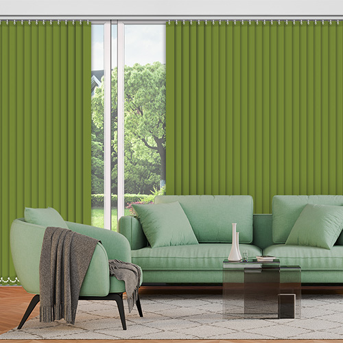 Polaris Olive 89mm Blackout Lifestyle Vertical blinds