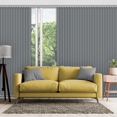 Polaris Smoke 89mm Blackout Lifestyle Vertical blinds