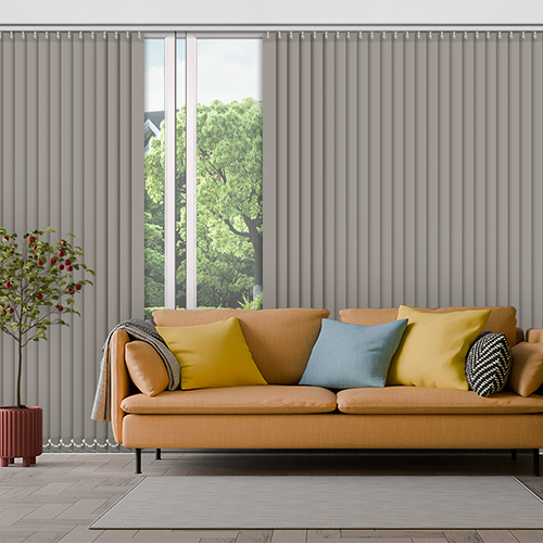 Polaris Taupe 89mm Blackout Lifestyle Vertical blinds