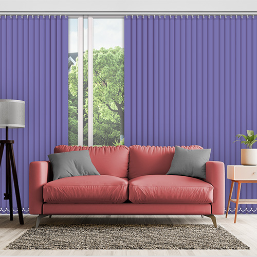 Polaris Violet 89mm Blackout Lifestyle Vertical blinds