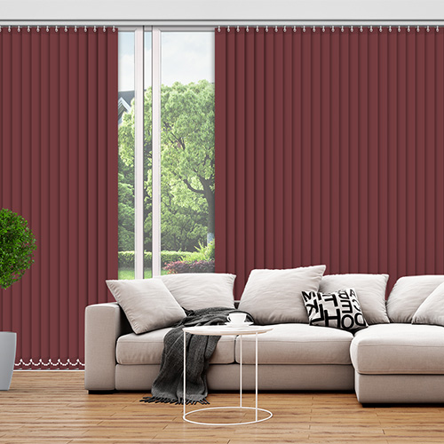 Polaris Wine 89mm Blackout Lifestyle Vertical blinds