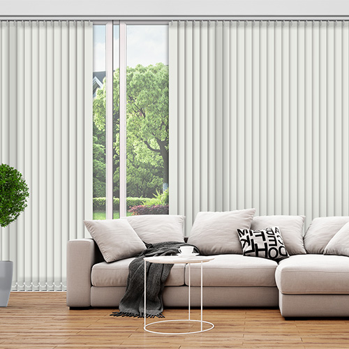 Polaris Cream 89mm Dimout Lifestyle Vertical blinds