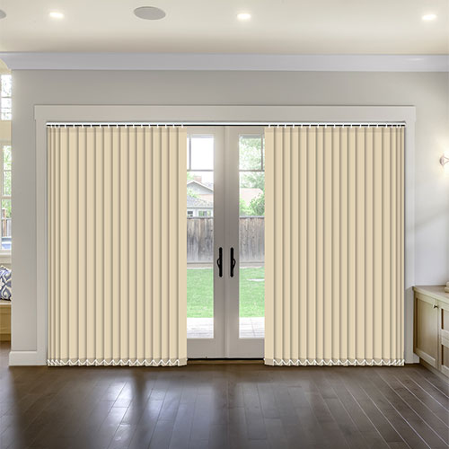 Polaris Beige Blockout Lifestyle Vertical blinds