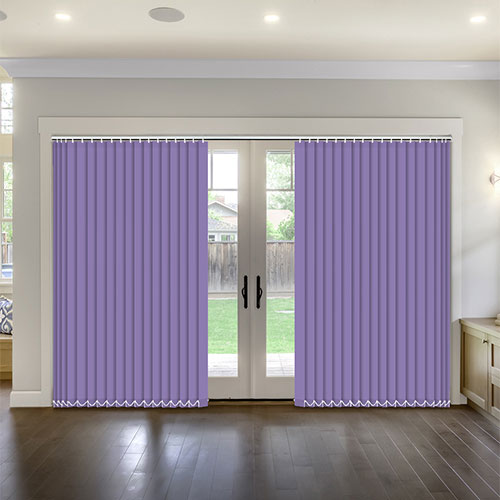 Polaris Mauve Blockout Lifestyle Vertical blinds