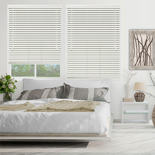 Glow White Lifestyle Wooden blinds