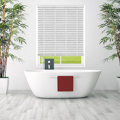 Ultra White & Super White Tape Lifestyle Wooden blinds