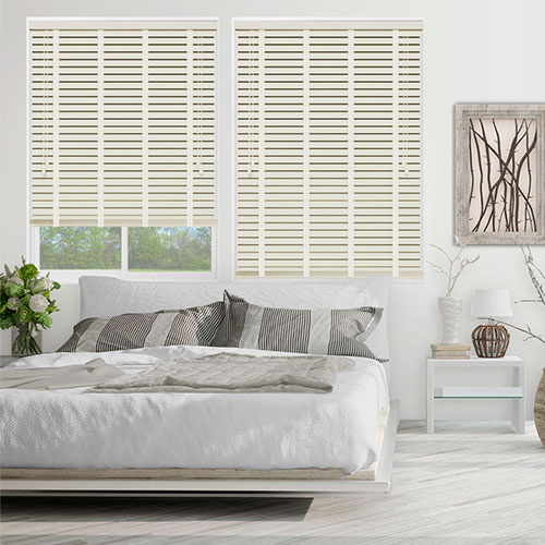 Whisper & Light Cream Tape Lifestyle Wooden blinds