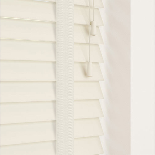 35mm Mirage & Vanilla Tape Lifestyle Wooden blinds