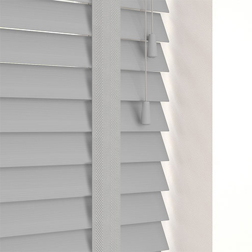 50mm Mission Fine Grain & Lunar Tape Lifestyle Wooden blinds