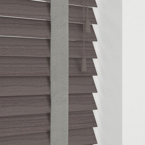 Native Flint Grey & Grey Tape Lifestyle Wooden blinds