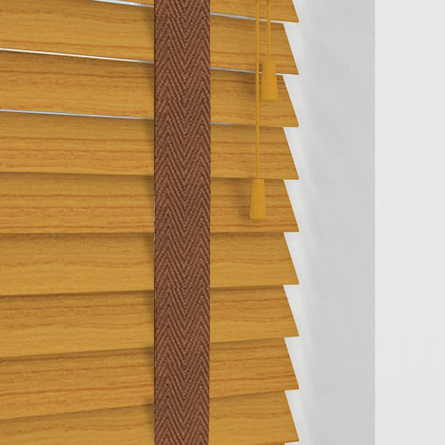 Native Oak & Tan Tape Lifestyle Wooden blinds