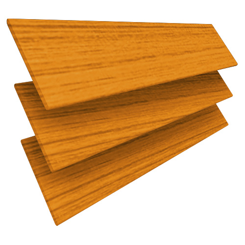 Native Red Oak & Jet Tape Wooden blinds