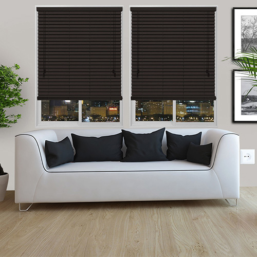 Hazel Brown Lifestyle Wooden blinds