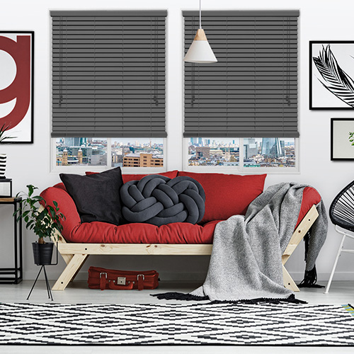 Urban Greyish Lifestyle Wooden blinds