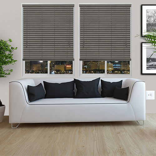 Urban Spec Grey Lifestyle Wooden blinds