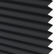 Click Here to Order Free Sample of Micro Infusion Black Plain Pearl INTU Pleated Blinds