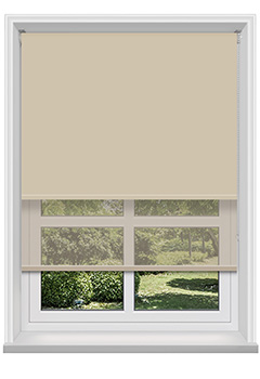 Double Roller Beige & Cream Voile Thumbnail image